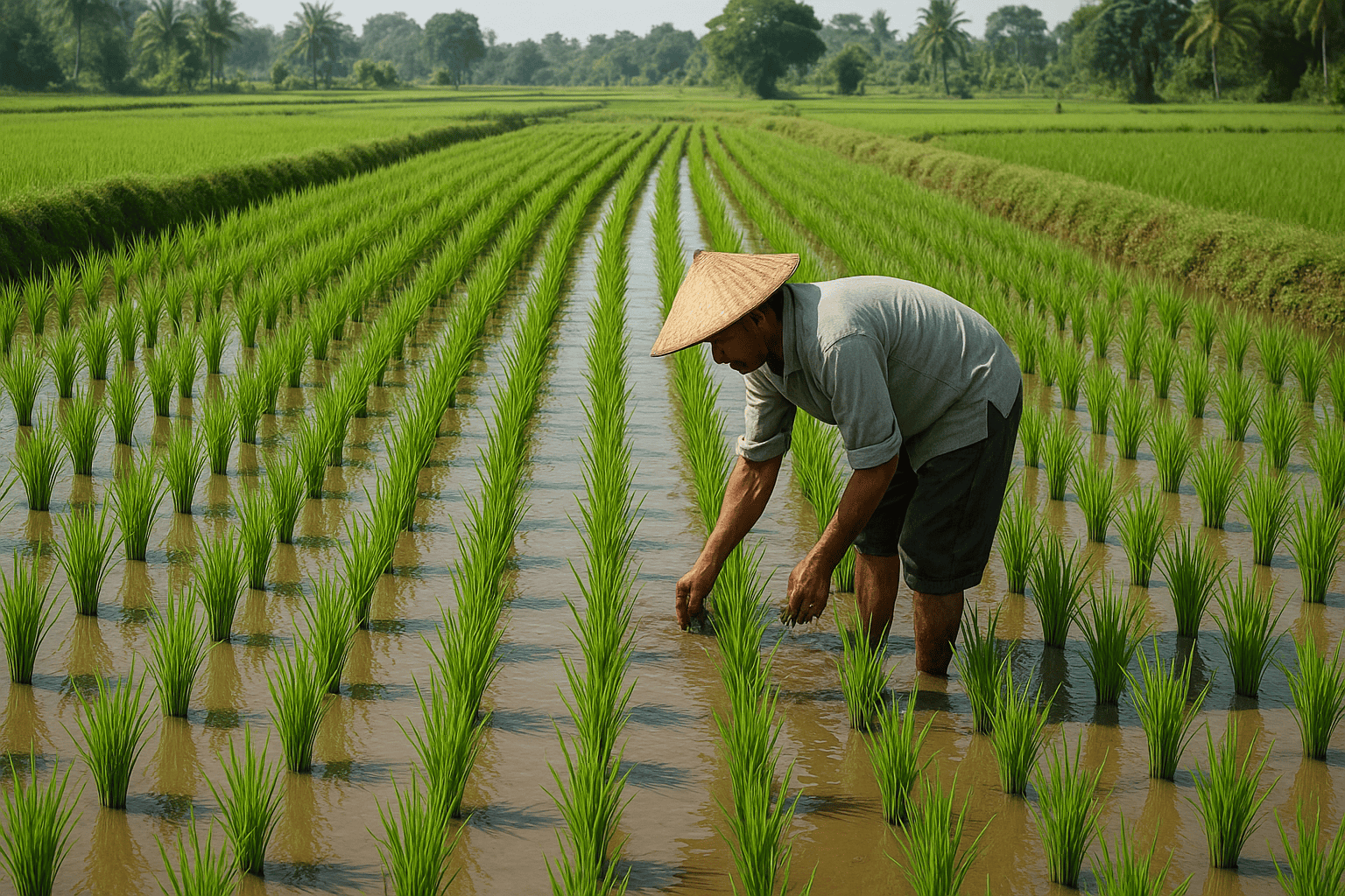 Budidaya Padi Sistem Jajar Legowo untuk Hasil Panen Melimpah